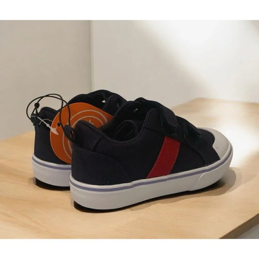 Wonder Nation Toddler Boys Casual 2 Strap Sneakers Size 7 Blue Red White